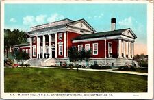 Charlottesville, Va~Madison Hall YMCA~U Of Virginia~Vintage Postcard~KB2 picture