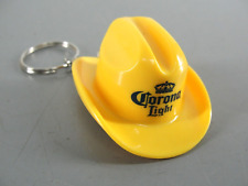 CORONA LIGHT BEER YELLOW COWBOY HAT 💙  BOTTLE OPENER KEYRING KEYCHAIN CHARM NEW picture