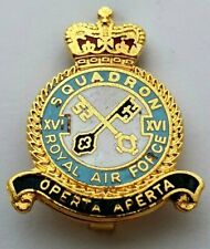  RAF Royal Air Force Enamel Badge 16 Squadron  The Hidden is Revealed British QC picture