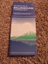 1991 ROAD HIGHWAY MAP BELLINGHAM WHATCOM COUNTY WASHINGTON BIRCH BAY TOURISM picture