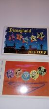 Vintage Walt Disney Disneyland HI LITES Mini Souvenir 12  Photo Book, LOT OF 2 picture