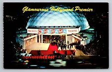 Postcard Pacific Cinerama Theater Hollywood California Vintage Unposted picture