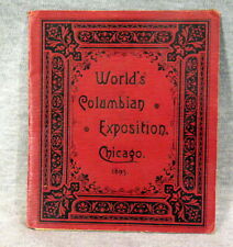 Antique World's Columbian Expedition Chicago 1893 Places Photography Booklet picture