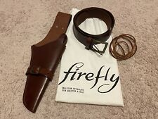 *RARE* Abbyshot Firefly Malcolm Reynolds Replica Leather Gun Holster & Belt picture