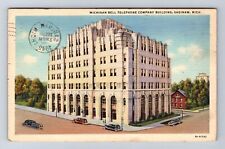Saginaw MI-Michigan, Michigan Bell Telephone Company, Vintage c1942 Postcard picture