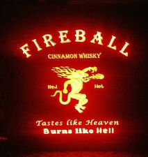 Fireball Whisky LED Sign Personalized, Home bar pub Lighted, man cave non neon picture