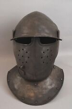 Helmet Antique 19thC Hand Forged Armor Iron 16thC Soldiers Helmet, Grand Tour picture