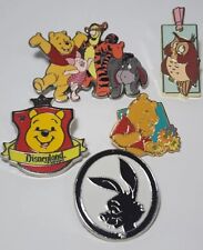 Disney Pin Lot 6 pc Winnie Pooh Tigger Eeyore Piglet Rabbit Owl WDW Souvenir picture