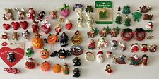 COLLECTIBLE HOLIDAY PIN LOT of 66 Hallmark-Russ-Avon-Gibson Greetings picture