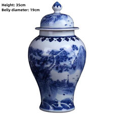 Exquisite Classic Blue and White Porcelain Vase, Jingdezhen, China 35cm big vase picture