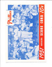 1951 Philadelphia Phillies vs New York Giants unscored program bx5.22 picture