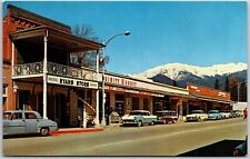 Weaverville CA-California, Main Street Classic Cars & Downtown Scene Postcard picture