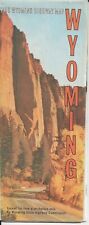 1958 Official Road Map of Wyoming Very Fine condition picture