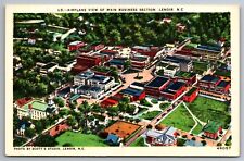 Postcard Aerial View Main Business Section Lenoir North Carolina    G 17 picture