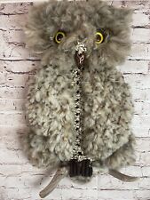 1970s Vintage Macrame Owl Wall Hanging Handmade Boho Chic Folk Art 22