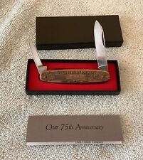 75th Anniversary Kutmaster Utica Cutlery Co. Pocket Knife. 1910-1985 NIB.  picture