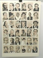 KITCHEN SINK PRESS MORE HOLLYWOOD CHARACTERS UNCUT CARD SHEET MARK SCHULTZ picture