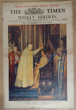 Times London May 20 1937 Coronation of George VI Special Color Edition/UK picture