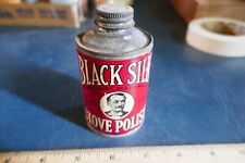Vintage Black Silk Stove Polish Tin Can Lot 24-14-C picture