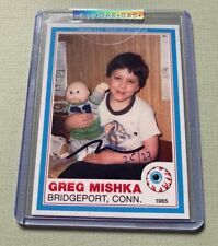 2021 G.A.S. Trading Cards Greg Mishka #27 Rookie Card RC 25/27 Auto Autograph picture