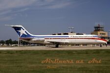 Texas International Douglas DC-9-32 N3513T at HUF October 1982 8x12 Color Print picture
