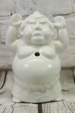 BENIHANA of Tokyo Sumo Buddah Wrestler White Ceramic Tiki Mug Made in Japan picture