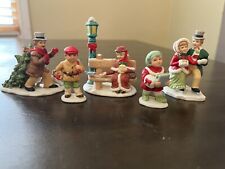 Vintage LEFTON Colonial Christmas Figurines 1988-1994 -Lot of 5 picture