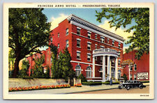 Fredericksburg VA-Virginia, The Princess Anne Hotel Vintage Advertising Postcard picture