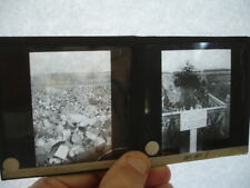 old WWI Theodore Lt Quentin Roosevelt Grave glass photo slide France + CAN FIELD picture