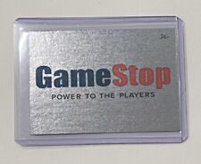 GameStop Platinum Plated Artist Signed “Power To The Players” Trading Card 1/1 picture