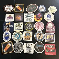 Lot Of 25 Beer Coasters - Dogfish Head Rogue Red Stripe Humboldt Big Horn picture