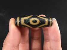Antique PURE FENG SHUI Agate Old Tibetan Dzi Bead Prayer Pendant *6 Eyed* r11 picture