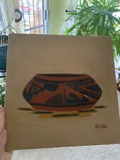 Bobby H. Kee Navajo Native American Sand Paintings  Lot of 2 Paintings   picture