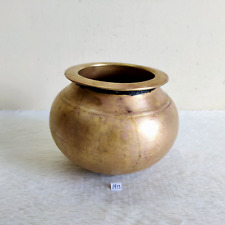 19c Vintage Handmade Bronze Curry Pulses Cooking Pot Kitchenware Collectible M13 picture