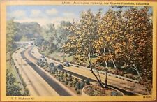 Los Angeles Pasadena CA-California, Arroyo Seco Parkway, Vintage Postcard picture