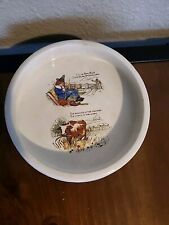 Vintage 1950s Baby Dish, with Little Boy Blue Nursery Rhyme. picture