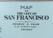 Vintage 1905 SAN FRANCISCO CALIFORNIA Map 22