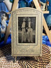 VTG Tintype Photo Two Handsome Affectionate Men in Paper Frame Gay Interest ID’d picture