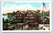 BIG MOOSE, New York NY ~ Adirondacks HIGBY'S CAMP Herkimer County 1931 Postcard picture