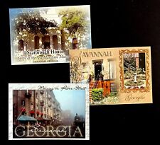 2000s Savannah Georgia Vintage Postcard Lot Of 3 River Street Scarborough House picture