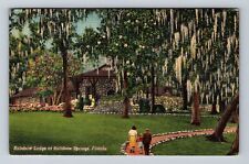 Rainbow Springs FL-Florida, Rainbow Lodge, Antique, Vintage c1948 Postcard picture