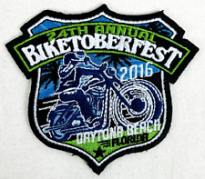 2016 Biketoberfest Daytona 24th Annual Motorcycle Biker Embroidered Logo Patch picture