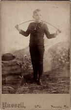 Antique Cabinet Fantastic Young Man Nevada MO 1870s picture