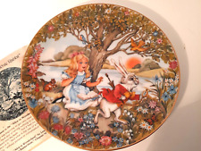 Vintage Viletta Alice In Wonderland Alice And The White Rabbit Collector's Plate picture
