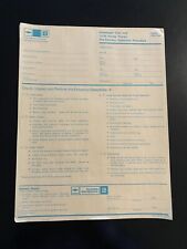 Blank 1980 Chevrolet Pre-Delivery Inspection Forms Corvette Camaro RS Z28 Trucks picture