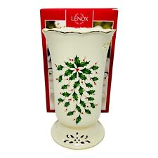 Lenox Christmas Holiday Pierced Vase 9” NEW IN BOX picture