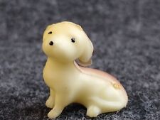 Vintage Miniature Puppy Dog Figurine Tiny Decor Porcelain Dollhouse Pet  picture