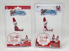 World's Smallest The Elf on the Shelf Boy & Girl Doll Figures Set Lot Christmas picture