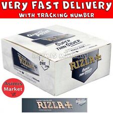 Rizla Silver King Size Slim Rolling Papers Full Box 50Packs Super Thin 32 Sheets picture