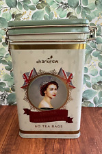 Vintage Style- Royal Family Tea Caddy-HM Queen Elisabeth II and 60 Teabags.  picture